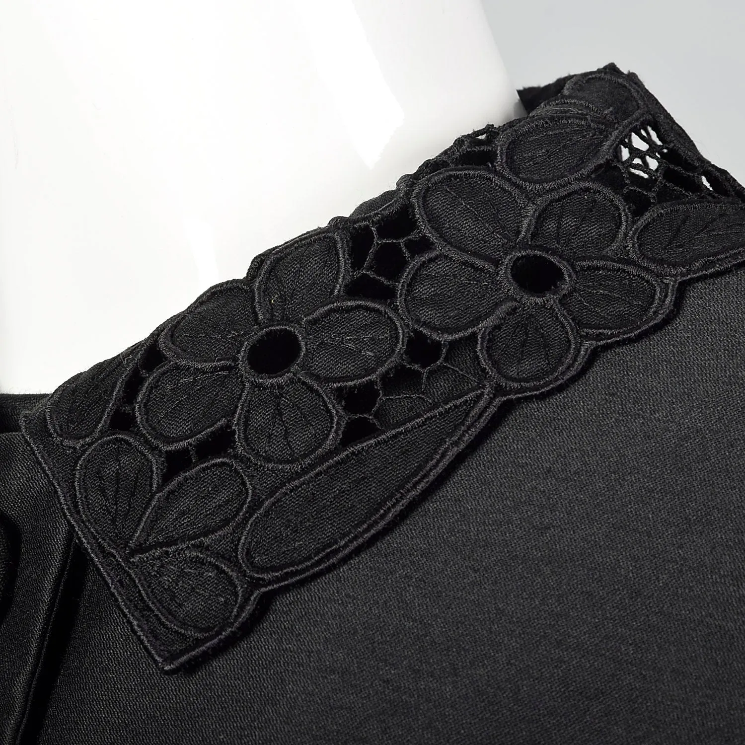 1960s Black Three Piece Skirt Set