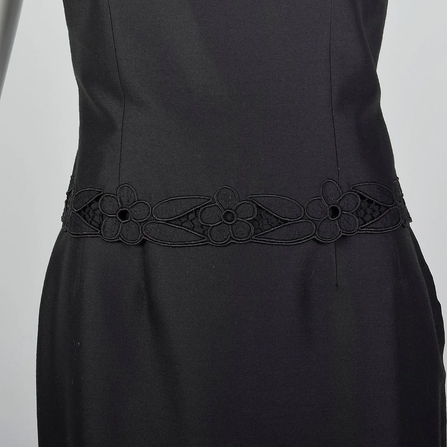 1960s Black Three Piece Skirt Set