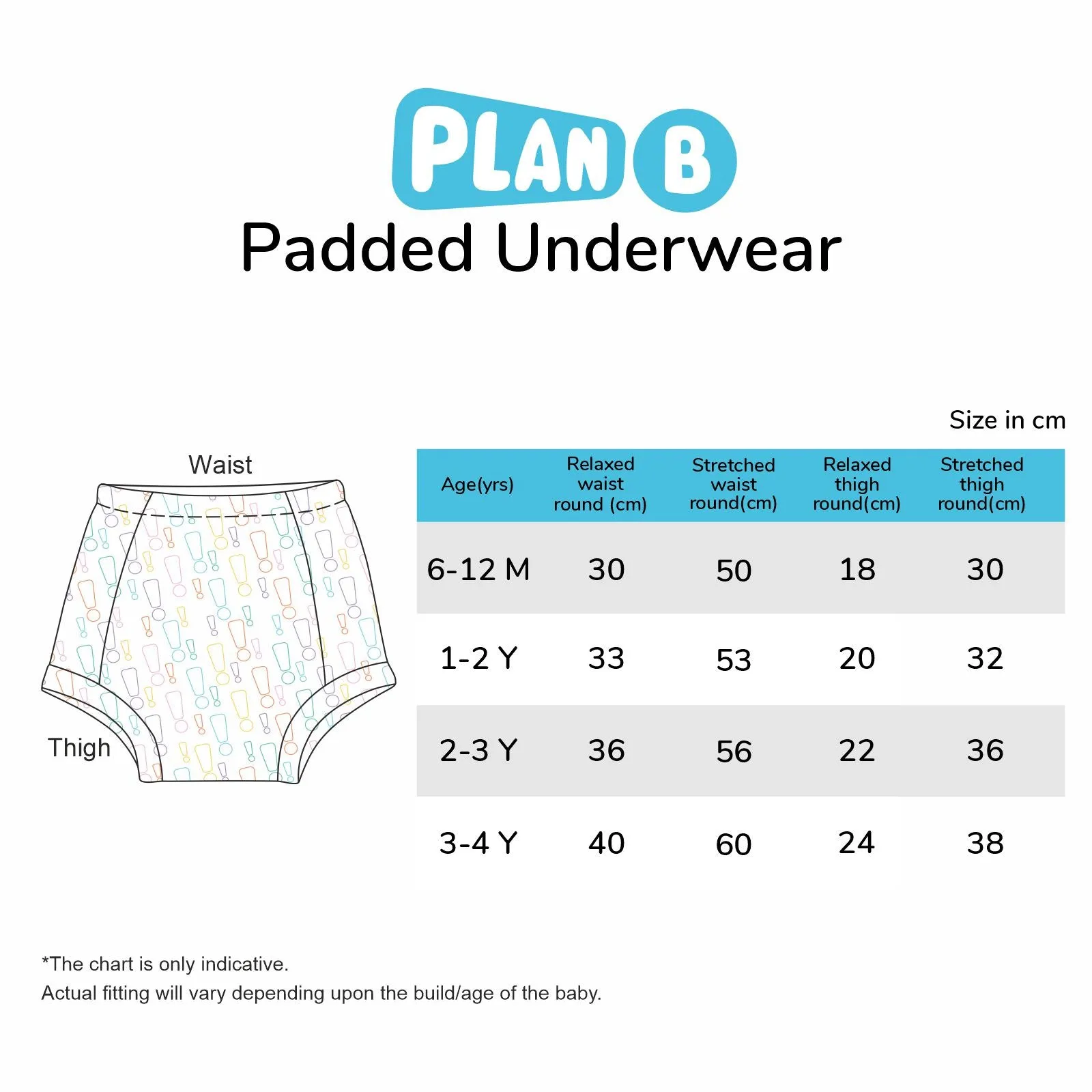 Birds Padded Underwear for Potty Training