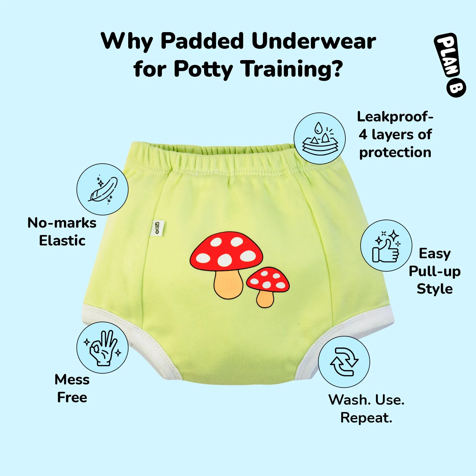 Birds Padded Underwear for Potty Training