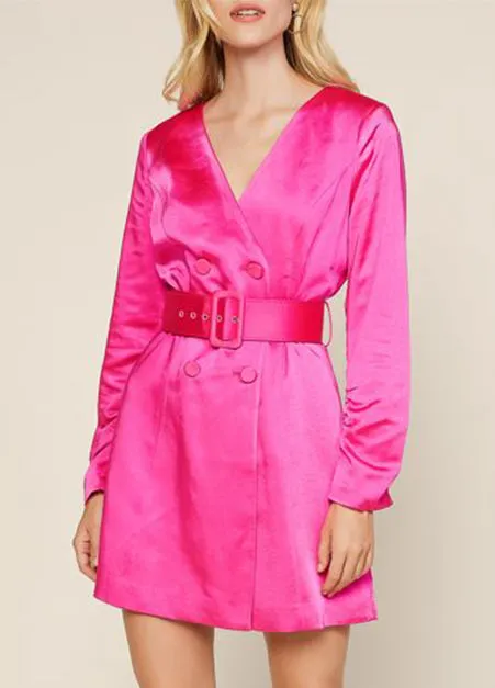 Hot Pink Blazer Dress