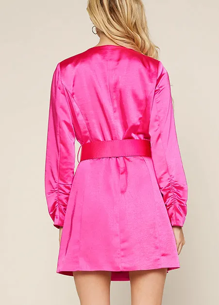 Hot Pink Blazer Dress