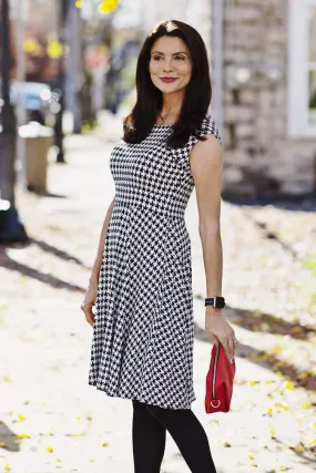 Jackie Dress - Houndstooth FINAL SALE