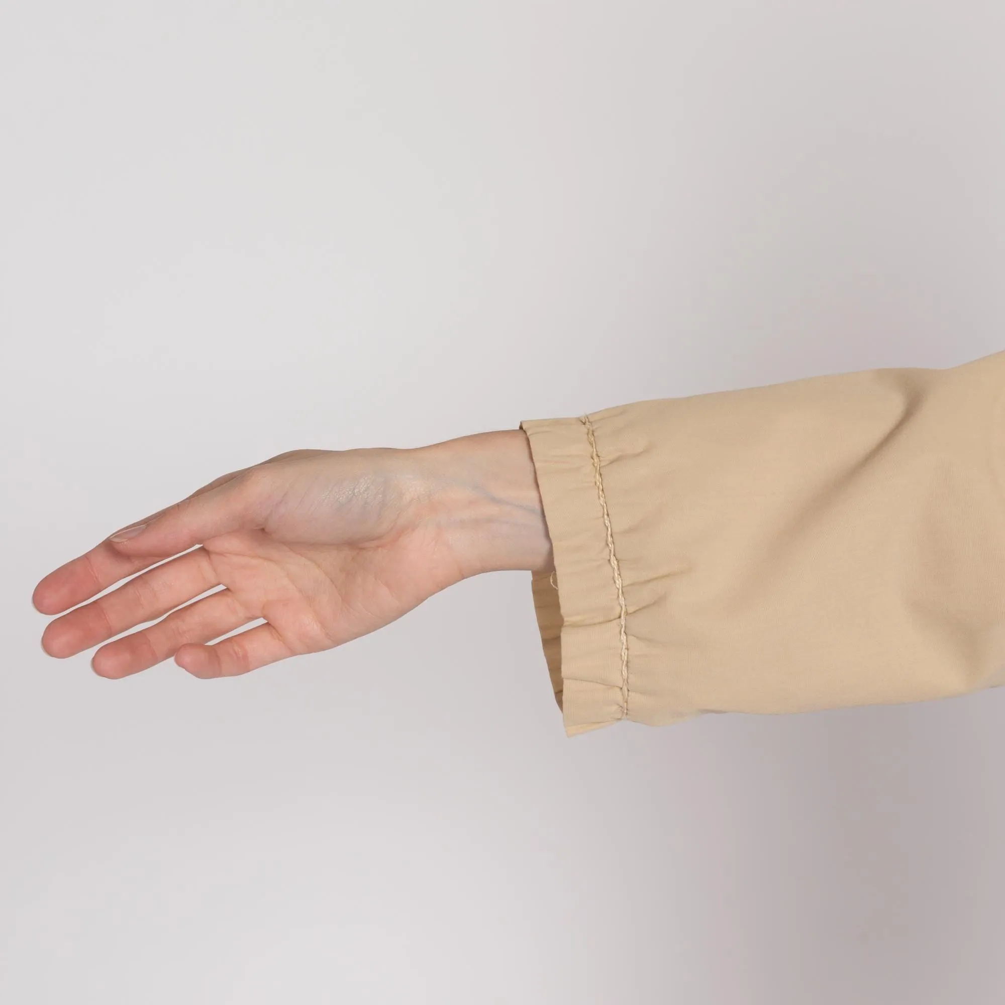 Large 80s Khaki Windbreaker Jacket