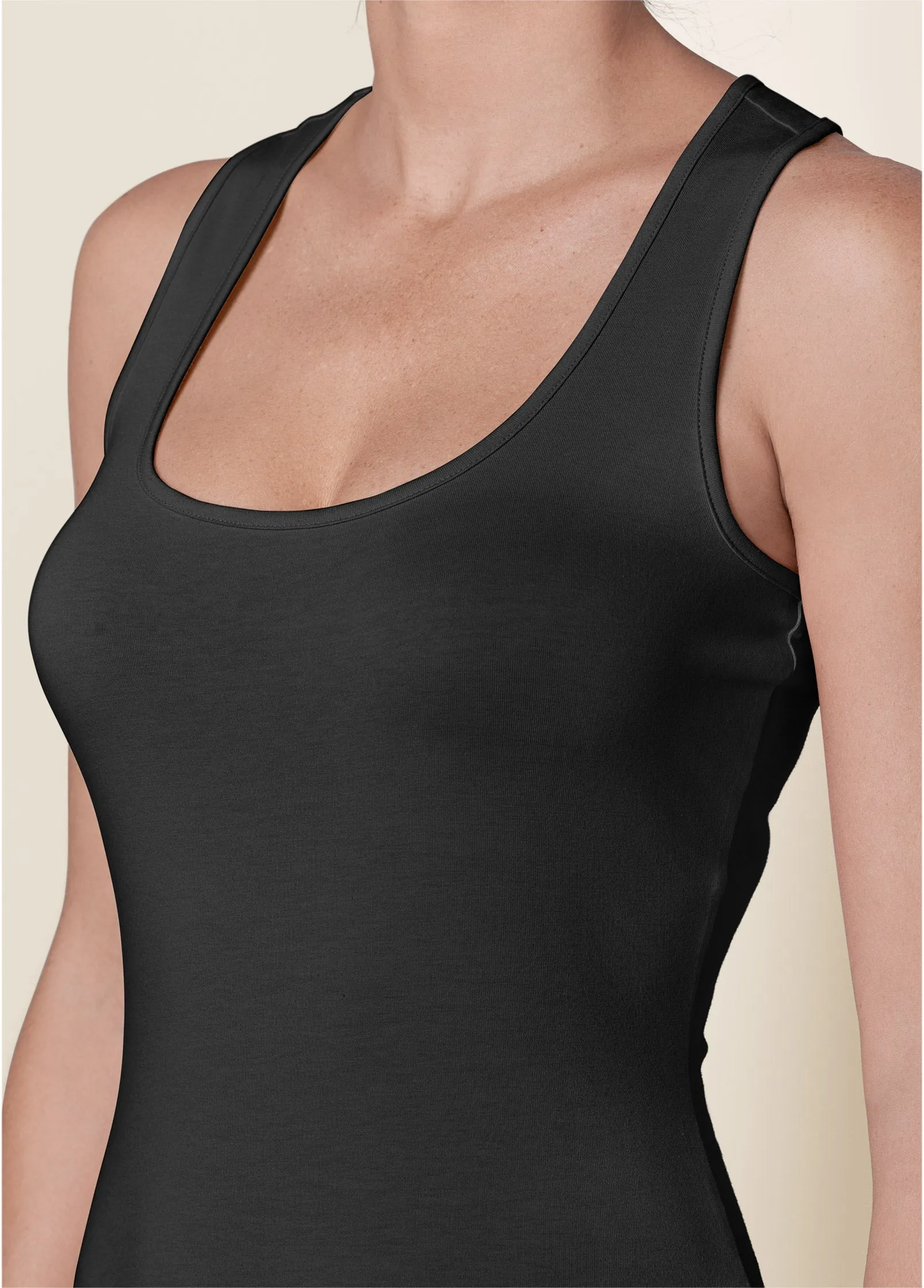 Long And Lean Tank - Black