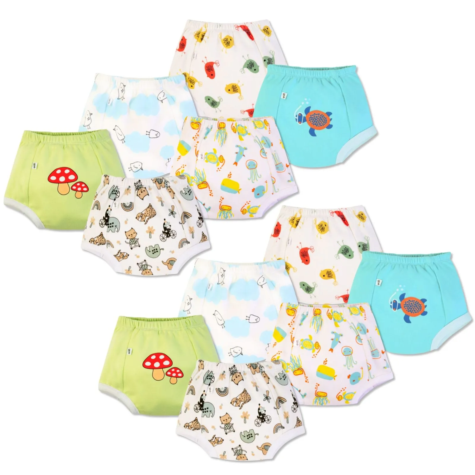 Padded Underwear for Potty Training - 12pack - Adventurer