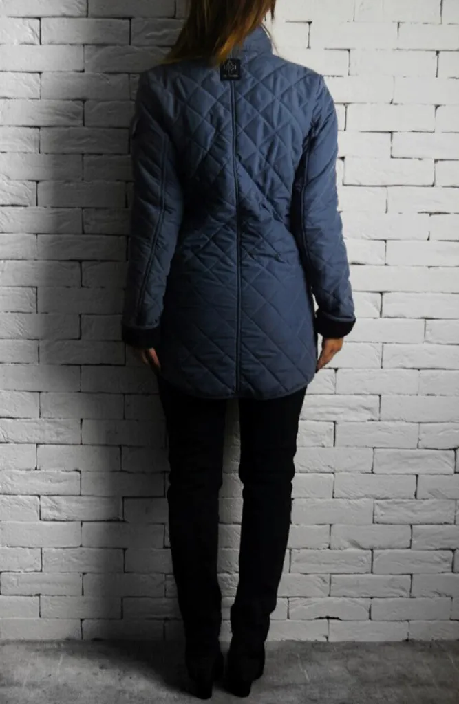 Quilted Jacket - Blue/Grey
