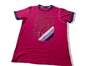 Vintage men's Saviola JPS italia red graphics tees in XL|L26 W18| SKU 4125